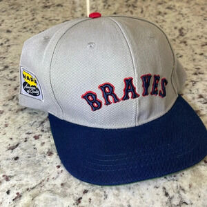 Atlanta Braves Grey Embroidered Snapback Napa Blue Red Green Great Condition